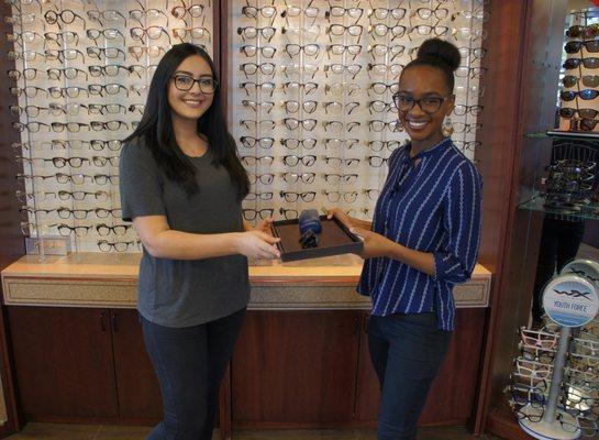 Congratulations to Elizabeth, who won our March sunglass drawing. Thank you for supporting Clear View Optometry.  Enjoy your new sunglasses!