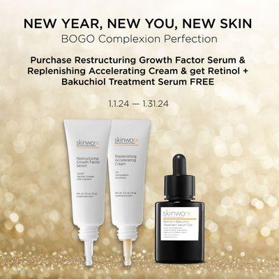 Growth Factors Serum and Retinol+Bakuchiol Serum