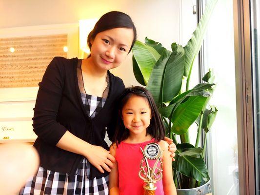 Ms. Chen's student won piano competition.