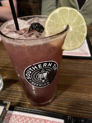 Blackberry violet margarita