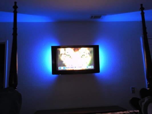 We also sell and install special light effects for TV's. Blue, Red for that unique look.