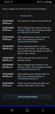 11 days to get there, 2 hrs to be fixed, 4 days to get back, and 3 days sitting at store, these losers never told me it was ready for pickup