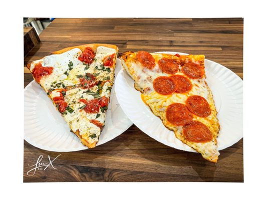 Margherita Pizza & Pepperoni Pizza