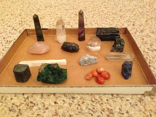 Some of the crystals used for crystal healings