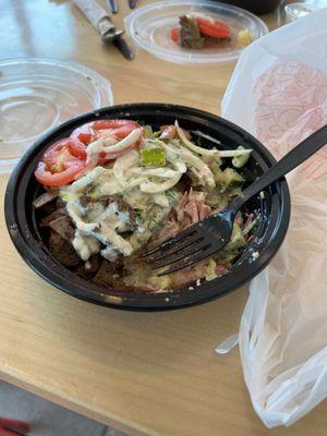 Lamb bowl aka Shawarma Bowl