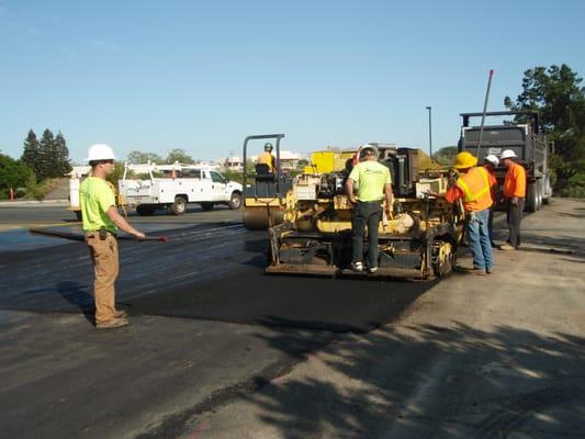 Paving work