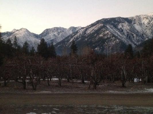 View from train 7 while in station at Leavenworth