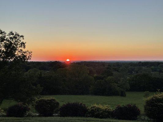 Sunset on the patio