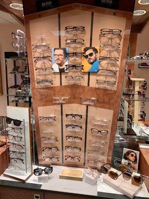 Optical section carrying Hugo Boss and Jimmy Chu