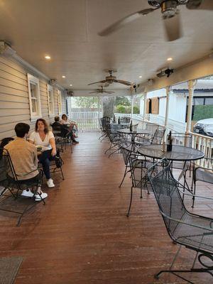 Covered patio area