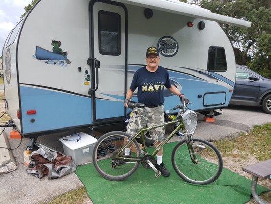 This was with our 2017  R-POD 179 at Ft. Pickens Florida last June 2019. This year we bought a R-Pod 195 from Livingston RV.