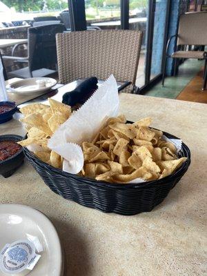 I love their home made chips. I almost always order enchiladas, but everything on their menu is great.