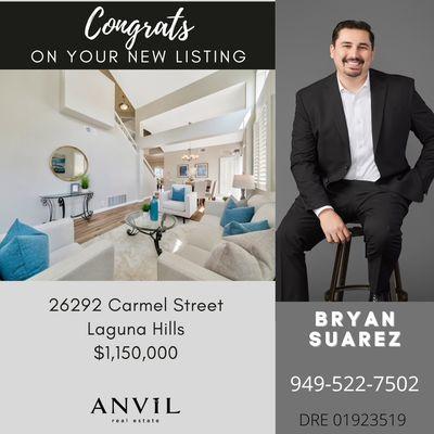 Bryan Suarez, Laguna Hills, Anvil Real Estate