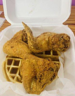 Fried chicken and waffles!