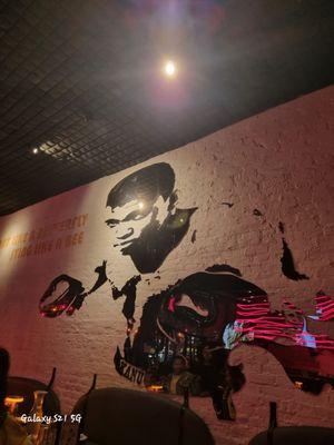 Muhammad Ali wall mural