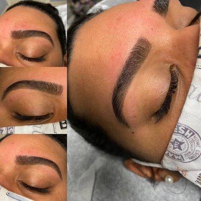 Brow wax with tint