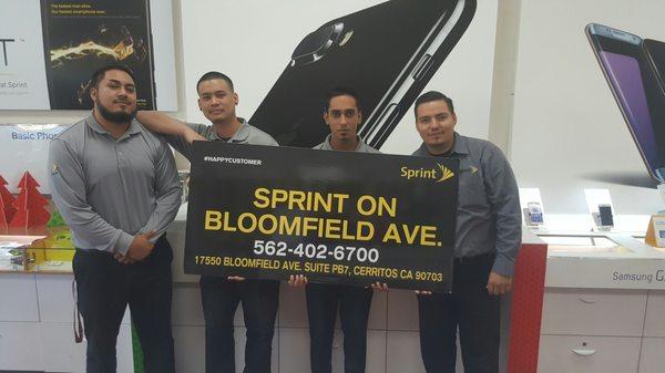 The crew of Sprint Cerritos