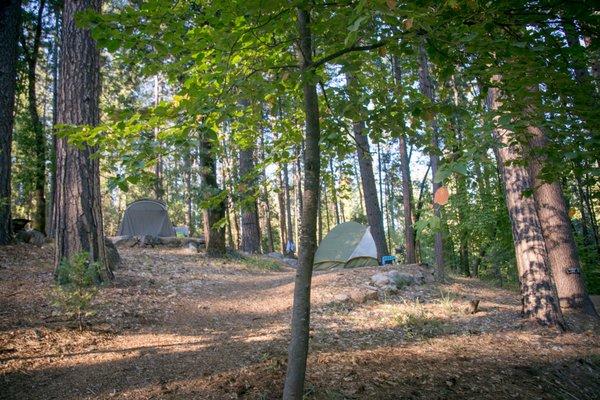 Tent camping at the Inn Town Campground