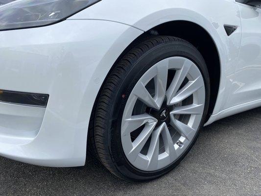 Model 3 with upgraded wheels