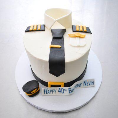 Happy 40th Birthday Nevin - Pilot cake