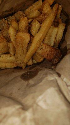 garlic onion and pepper steak fries