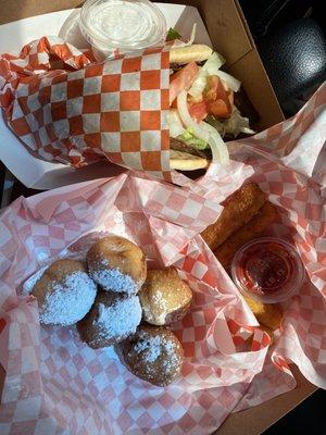 Gyro Sandwich Deep Fried Oreos Mozzarella Sticks