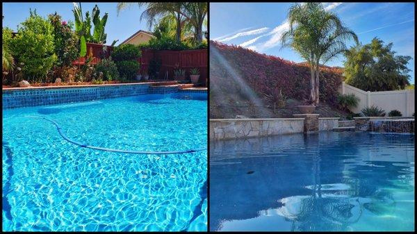 Two Beautiful Pools Cleaned by JJ's Maintenance Services!