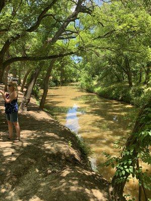 The river isn't pretty, but there's some BIG catfish in there!