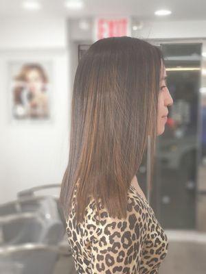 Cezanne formaldehyde free keratin treatment, smooth silky and frizz free