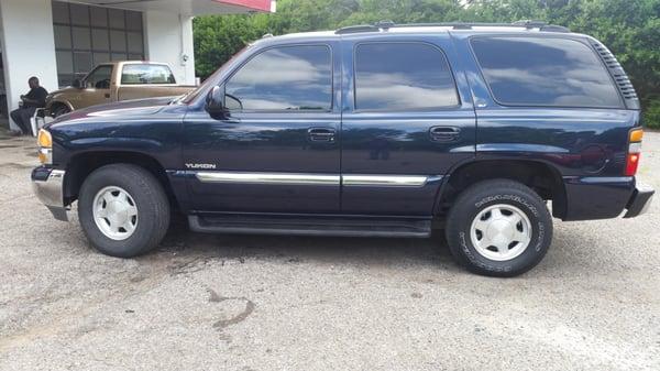 We've color matched, painted front cap, and buff the entire truck