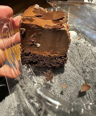 Mold growing on the Chocolate Mousse Cake Slice