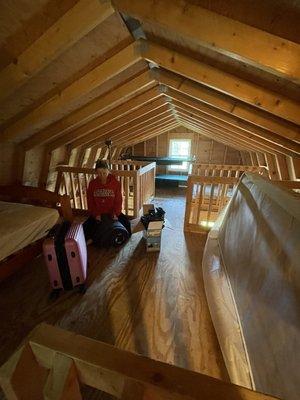 Upstairs Amish cabin