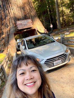 02.19.22 exiting the Chandelier Tree (don't worry about holding up the line for a selfie... others were doing it too)