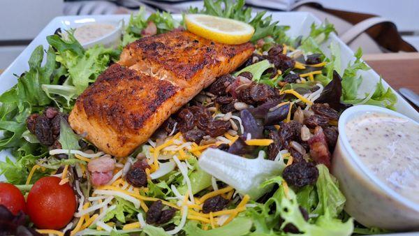 Hide away salad add salmon