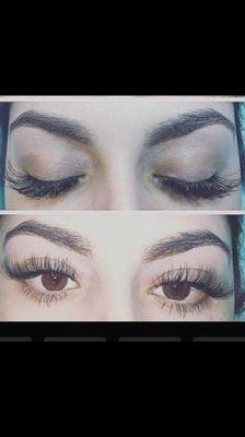 Fullset of eyelash extensions