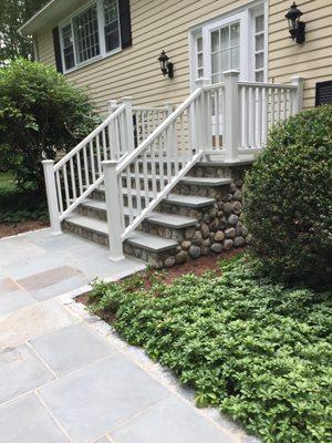 New Porch Rails!  We couldn't be more pleased with the great job Clark Construction did in adding to the beauty of our porch.