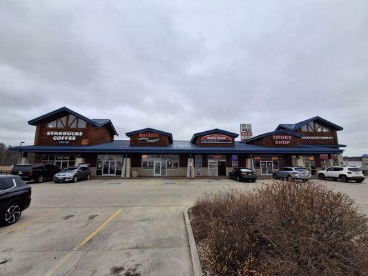 Exterior signage of Escapology The Dells in Lake Delton