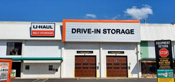 UHAUL Drive-in Storage storefront. :)