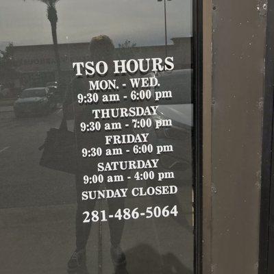 Store hours