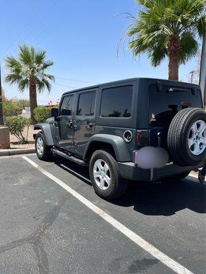 Limo tint for the back windows