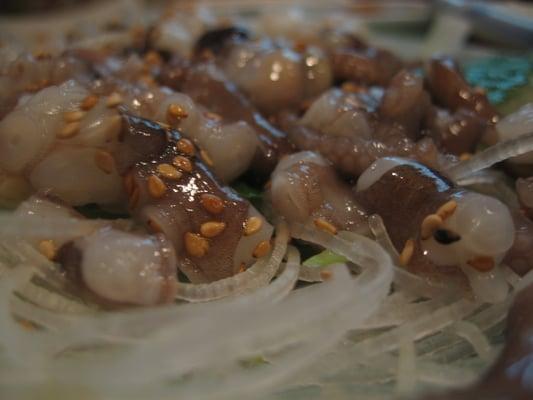 sahn nakji -- VERY fresh baby octopus... it was squirming!!!