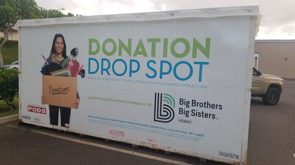 Donation Drop Box for BB/BS.