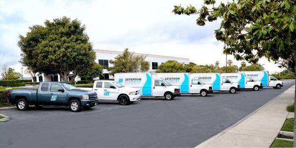 Our fleet of 7 vehicles.