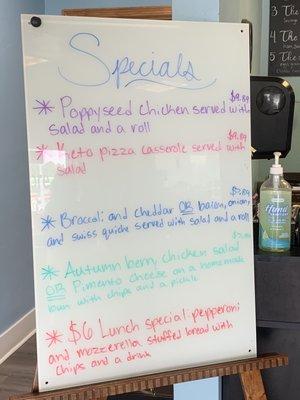 Daily specials