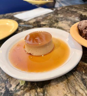 The flan is sublime.