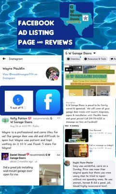 Our Facebook profile and reviews