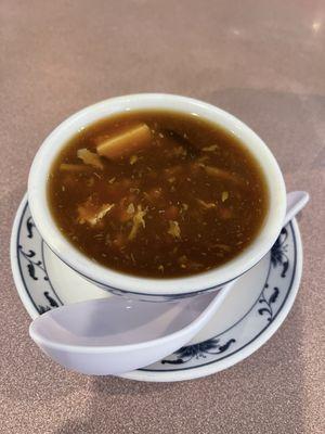 Hot and sour soup that comes with the lunch special