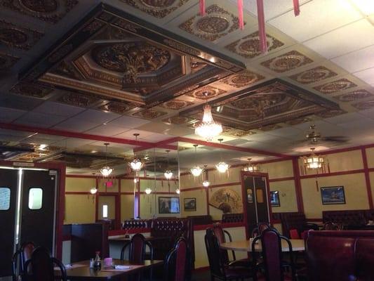 The Chinese decor reminds me of Downtown Beijing.