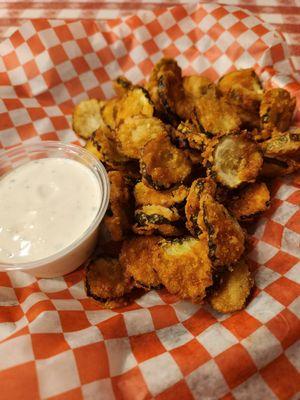 The amazing fried pickle chips