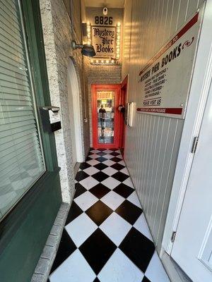 Entrance to bookshop